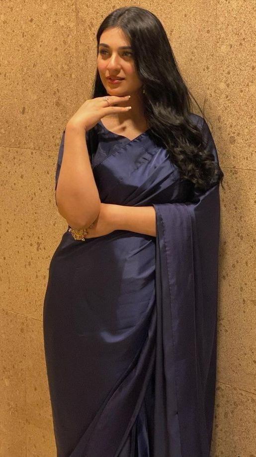 Simple Silk Saree (Stitched)