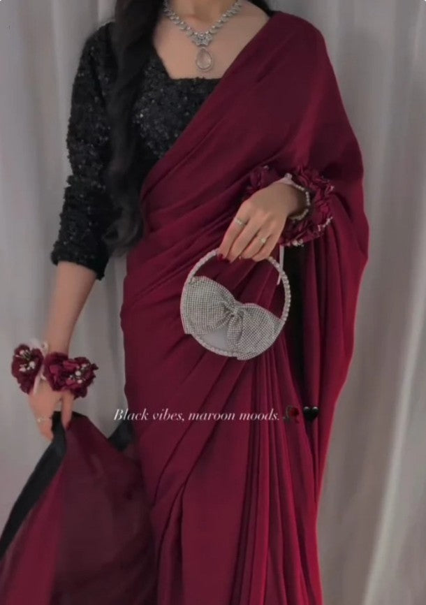 Shamoz Silk Saree - Ready to Wear Elegance