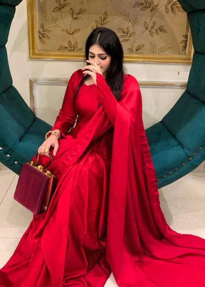 Simple Casual Saree (Stitched)