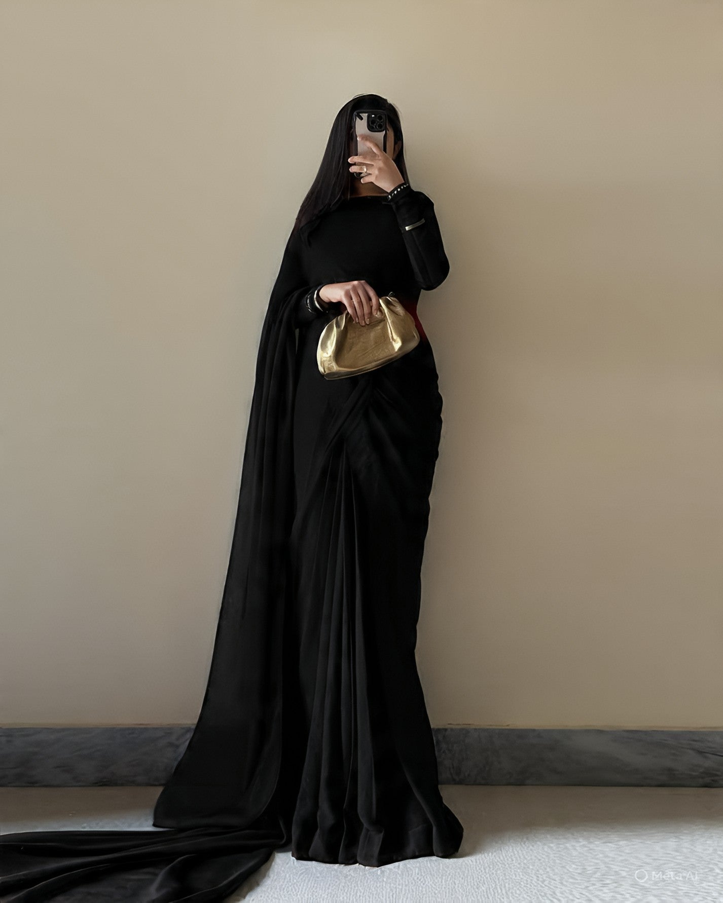 Elegance Chiffon Saree With Lace Work Blouse