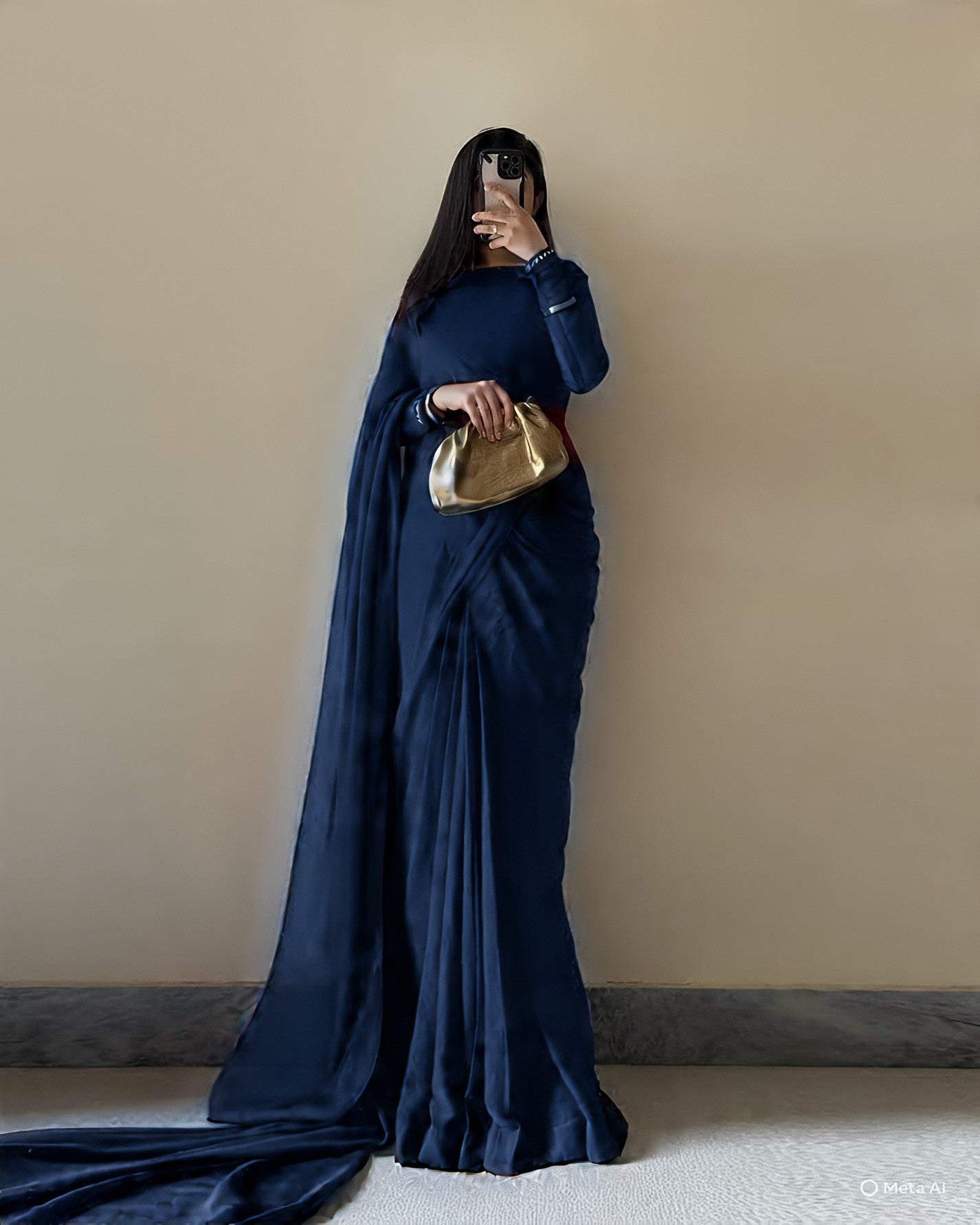 Elegance Chiffon Saree With Lace Work Blouse