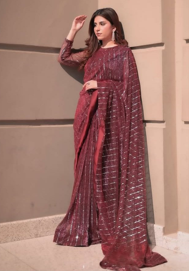 Moonlight Stitched Saree