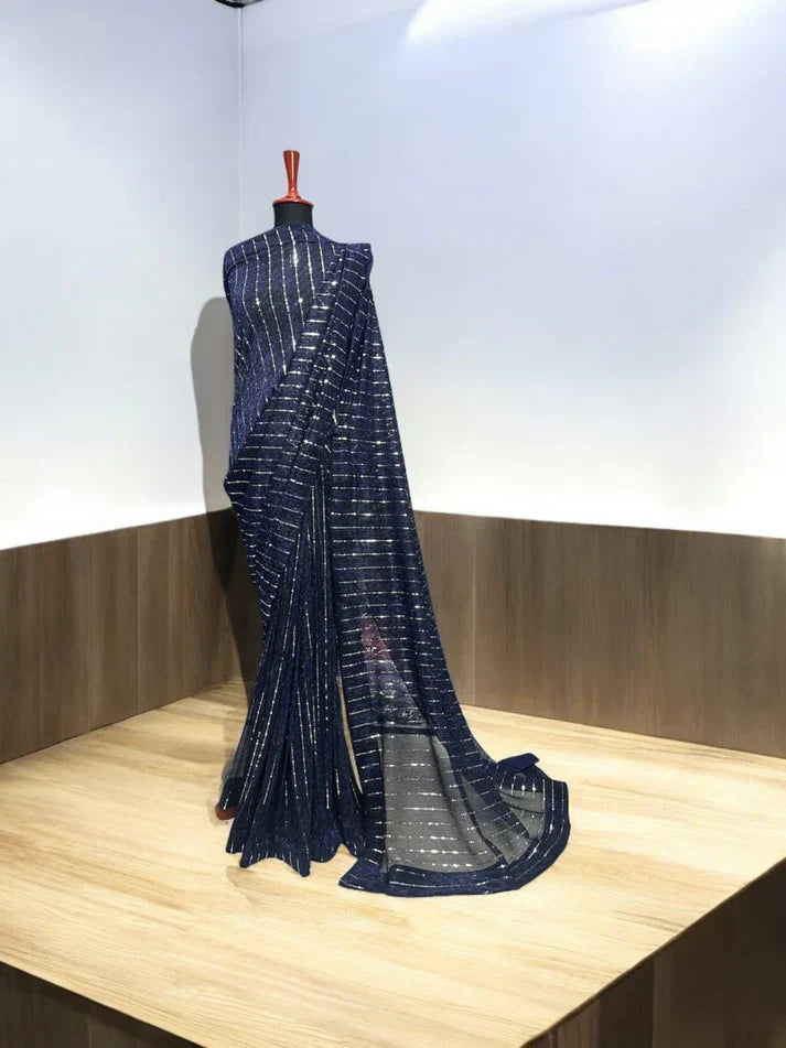 Moonlight Stitched Saree
