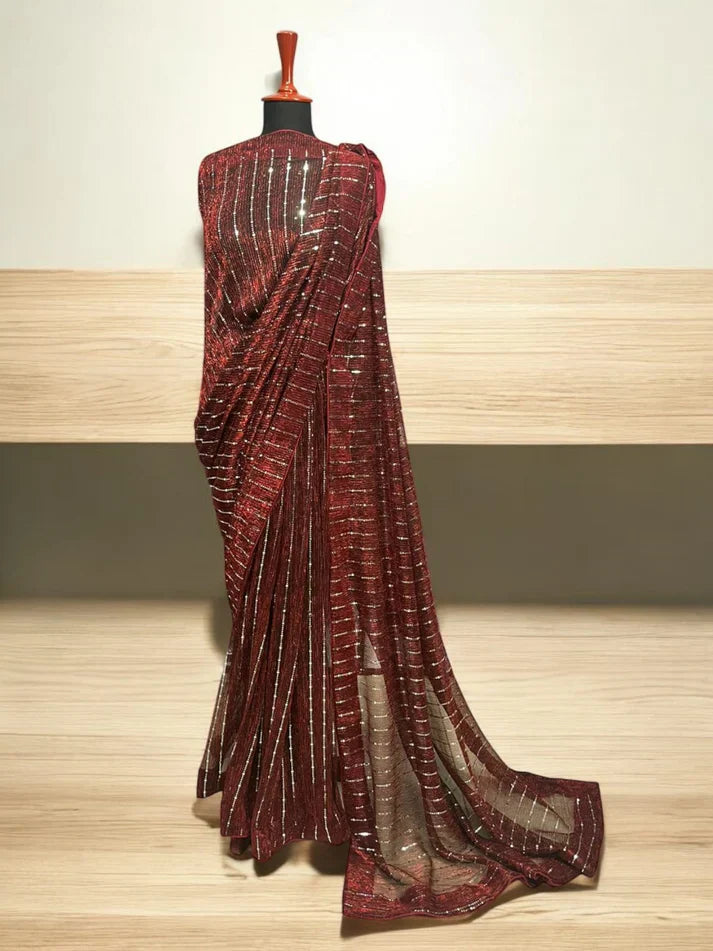 Moonlight Stitched Saree