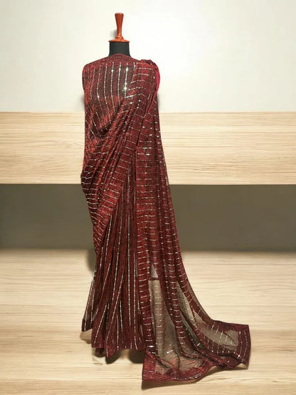 Moonlight Stitched Saree