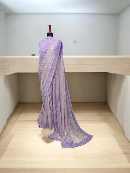 Moonlight Stitched Saree