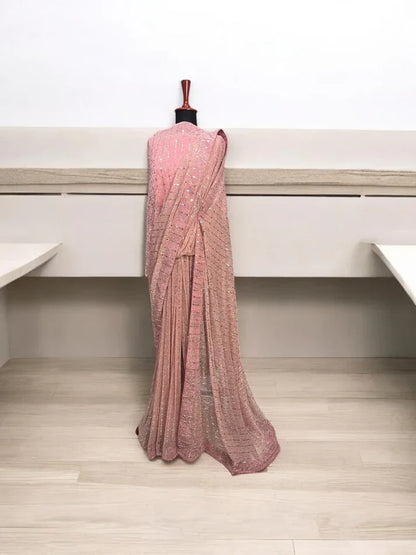 Moonlight Stitched Saree
