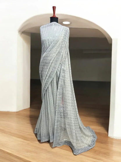 Moonlight Stitched Saree