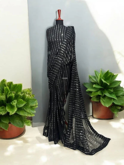 Moonlight Stitched Saree