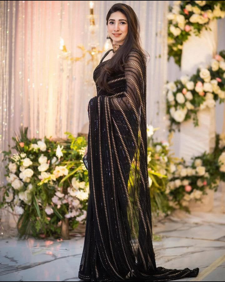 Maryam Nafeez Stitched Saree