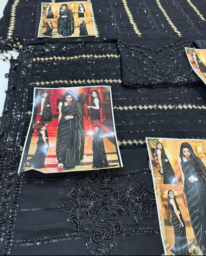Maryam Nafeez Stitched Saree