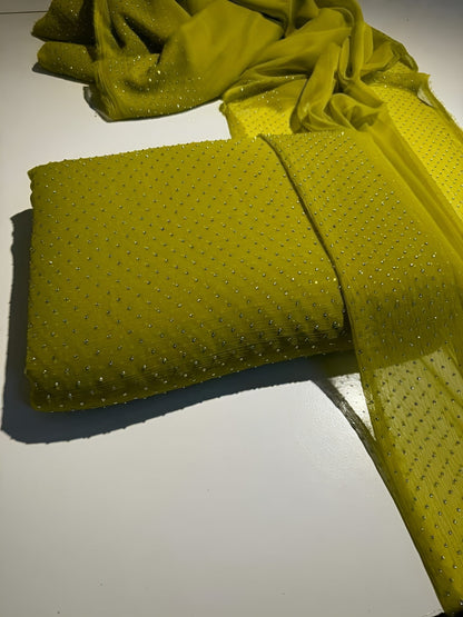 Luxury Diamond Stone Suit (Stitched)✨