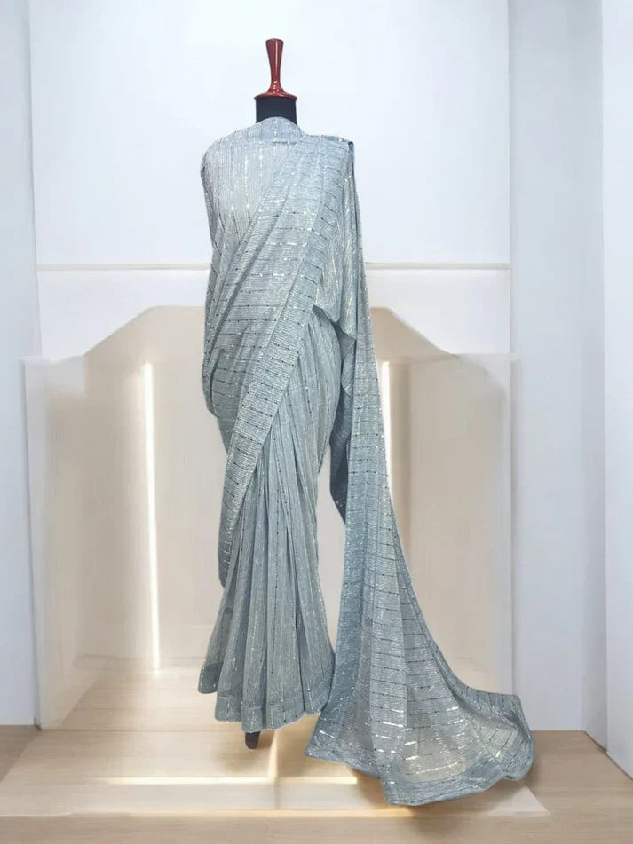 Moonlight Stitched Saree